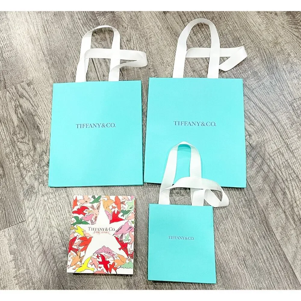 Tiffany & Co. Shopping Bags Bird on a Rock Andy Warhol Set of 4
